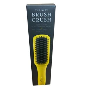 Drybar Mini Heated Straightening Brush - Yellow and Black NWT never used